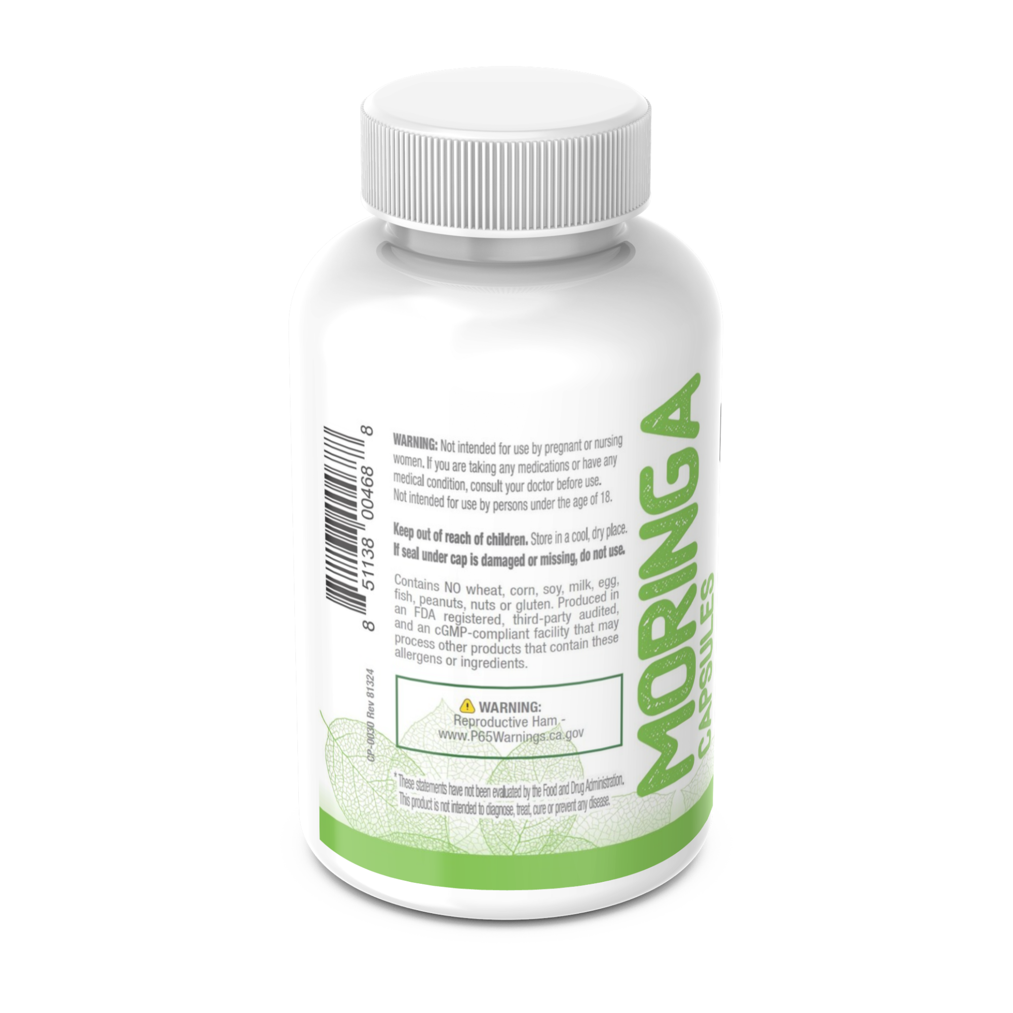 Moringa Oleifera – 1500mg Capsules x120 - Image 3