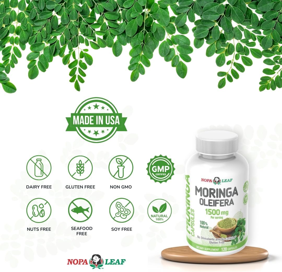 Moringa Oleifera – 1500mg Capsules x120 - Image 5
